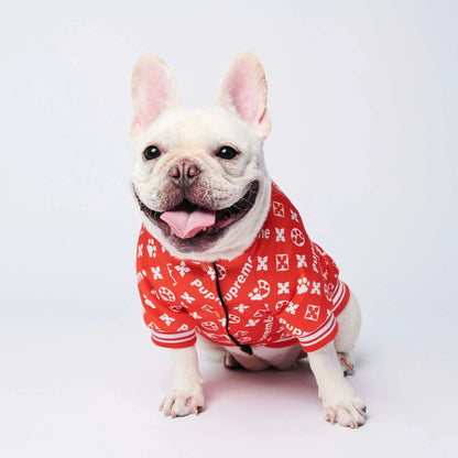 Designer Inspired LV Pupreme Dog Jacket