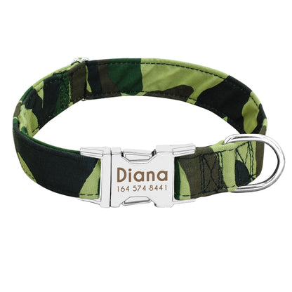 Personalized Nylon Pet Dog / Cat Collar