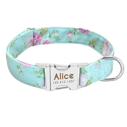 Personalized Nylon Pet Dog / Cat Collar