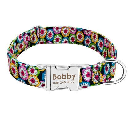 Personalized Nylon Pet Dog / Cat Collar