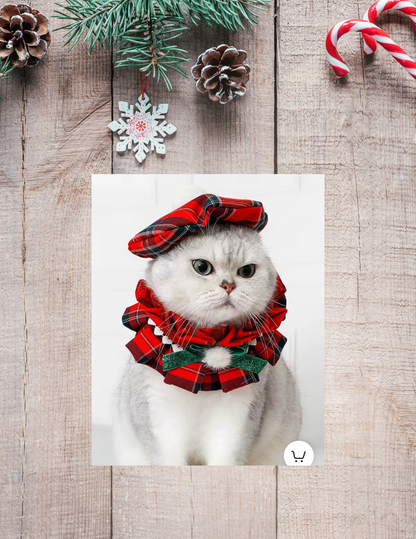 Holiday Hat and Scarf Collar/Bib