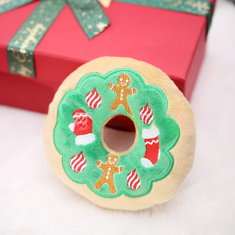 Plush Christmas Donut Toy