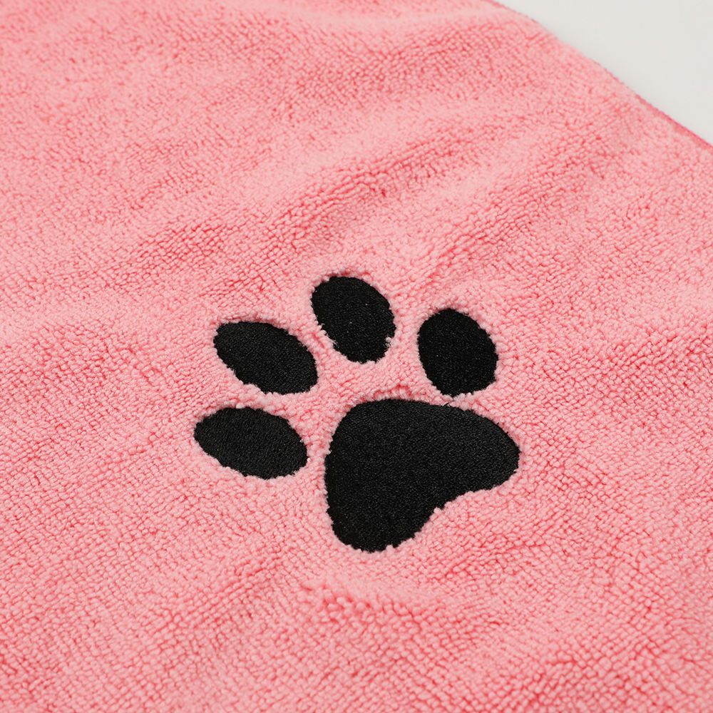 Microfiber Pet Embroidered Bath Towel