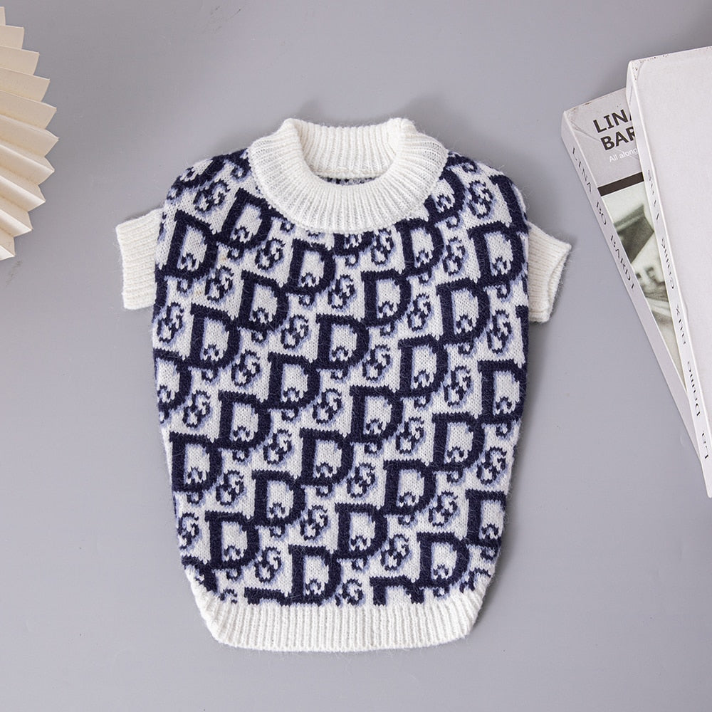 Designer Inspired Dior-Dog Sweater