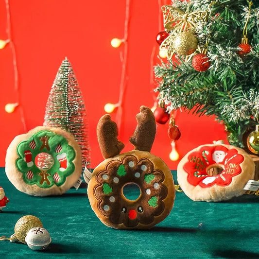 Plush Christmas Donut Toy