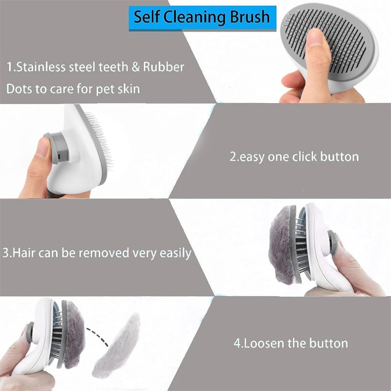 Pet Hair Brush/ Stainless Steel Comb for Grooming