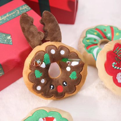 Plush Christmas Donut Toy