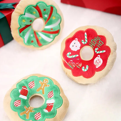 Plush Christmas Donut Toy