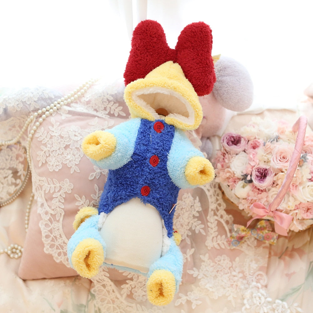 Snow White Jumpsuit Bow Knot Wool Coat