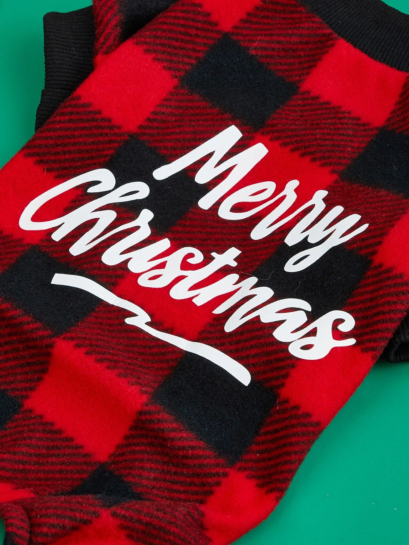 Merry Christmas Buffalo Plaid Pajama jumpsuit