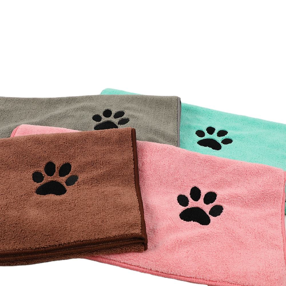 Microfiber Pet Embroidered Bath Towel