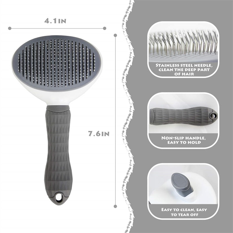 Pet Hair Brush/ Stainless Steel Comb for Grooming