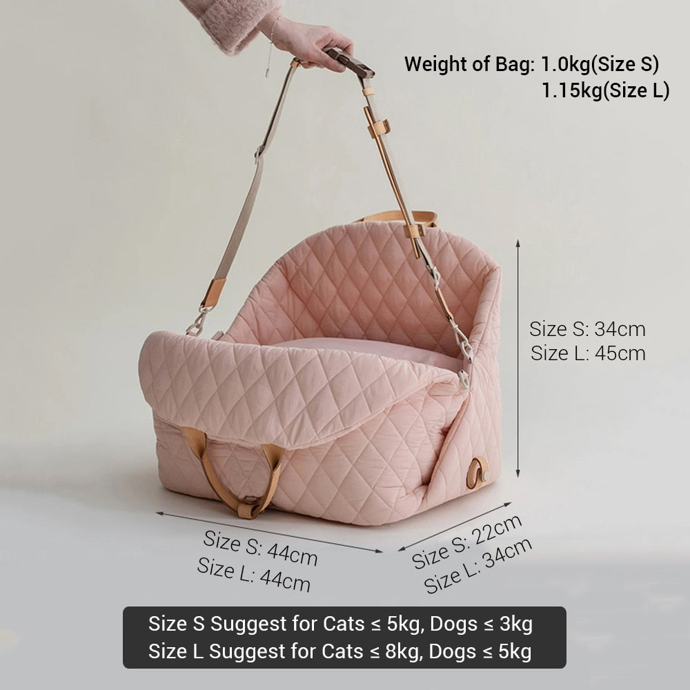 Luxury Dog Carrier Handbag /Car Seat