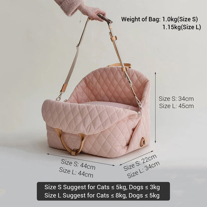 Luxury Dog Carrier Handbag /Car Seat