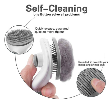 Pet Hair Brush/ Stainless Steel Comb for Grooming